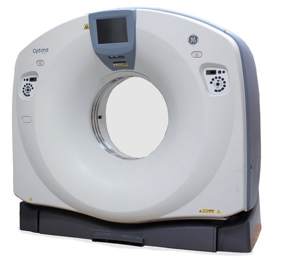 GE optima 660 CT scanner